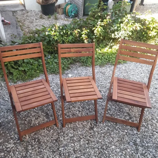 IKEA Wooden Fold-Up Chairs