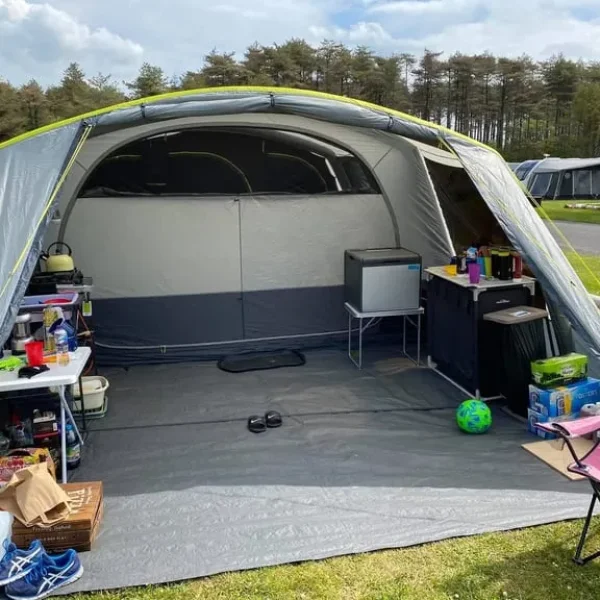 Camping setup with everything you need