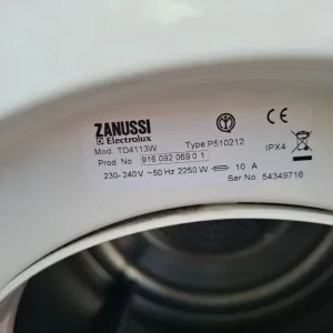 Zanussi vented tumble dryer - Image 4
