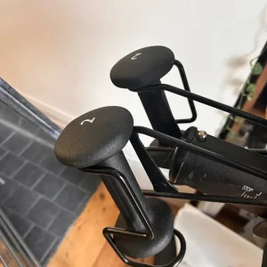 Peloton Exercise Bike with Spin Shoes and Dumbbells - Image 3