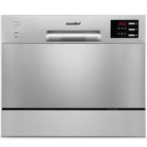Countertop dishwasher, 6 place settings, LED display, quiet 47dB