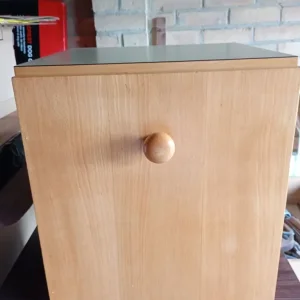 WOODEN CHEST OF DRAWERS & WHITE CHEST OF DRAWERS - Image 7