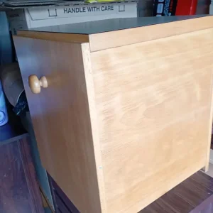 WOODEN CHEST OF DRAWERS & WHITE CHEST OF DRAWERS - Image 8