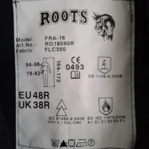 Roots Navy RO1809OR Flamebuster FR Overall Coverall UK 38R EU 48R - Image 4