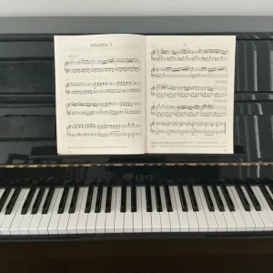 Weber Upright Piano - Black High Gloss - Image 3