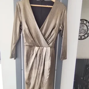 Gold Foil Dress Worn Once