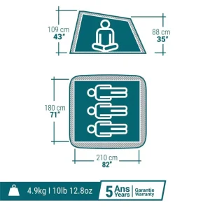 3-man pop up tent - Image 2