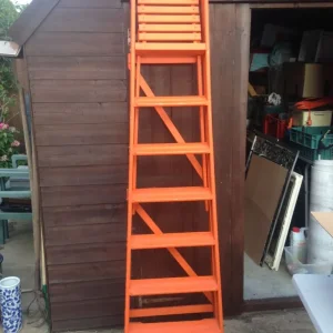 Vintage wooden step ladder steps - Image 3