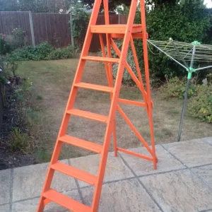 Vintage wooden step ladder steps - Image 4