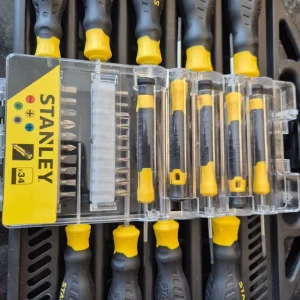 34pce stanley screwdrivers