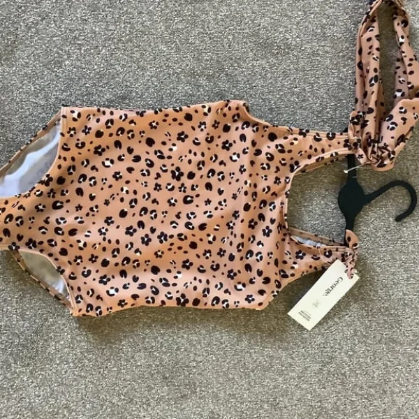 Animal Print Girls Swimsuit with Headband