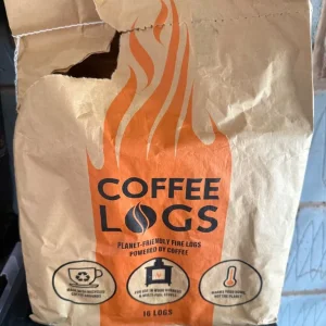 15 x Bio-Bean Coffee Logs Fire Logs (bag of 16 but one used)