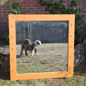 Large oak mirror