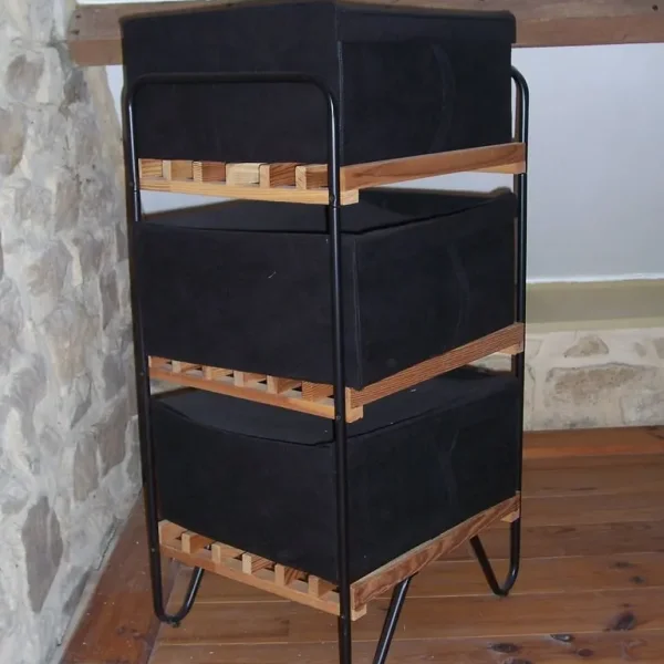 2 x IKEA Bodo storage shelves. Hair pin legs, industrial look