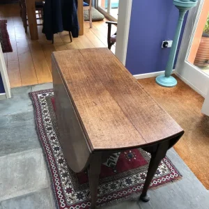 18th Century Oval Oak Drop Leaf Table - Image 2