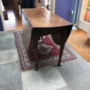 18th Century Oval Oak Drop Leaf Table - Image 3