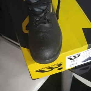 Work boots black steel toe cap - Image 2