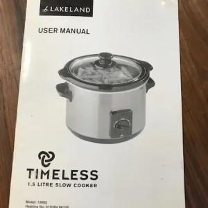 Lakeland 1.5L Slow Cooker And Cookbook - Image 7
