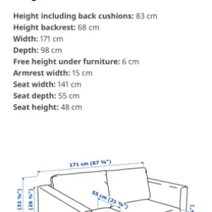 Ikea 2 seater sofa - Image 4