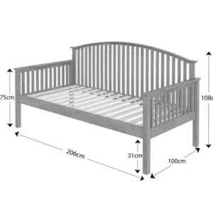 Pretty White Madrid Day Bed