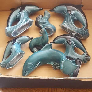 collection of poole pottery sea and animals