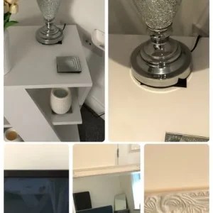 Large silver lamp - Image 2