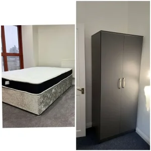 Single Divan Bed and 2 Door Wardrobe