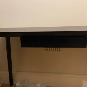 IKEA LISABO DESK WITH DRAWER - Dark brown and black - Image 2