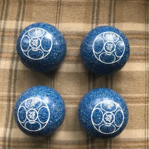 Aero Revolution size 3.5H WB24 Z grip blue with black/white speckle. Lion motif - Image 2