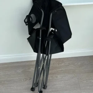 2 Foldable Camping Chairs – Steel Frame with Cup Holder - Image 3