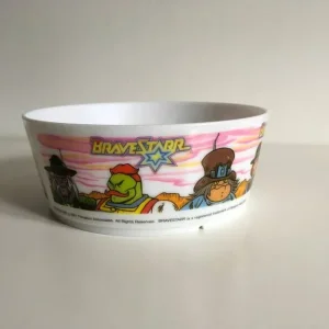 Vintage 1980s Bravestarr Breakfast Bowl with Bluebird Toys - Image 3
