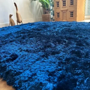 NEXT Deep Blue Shag Rug - Image 5