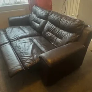 Leather recliner sofa - Image 2