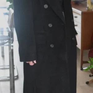 Albaray Women's Double Breasted Black Tailored Coat Size 8 - Image 4