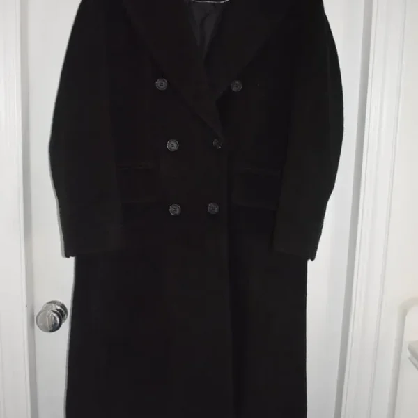 Albaray Women's Double Breasted Black Tailored Coat Size 8