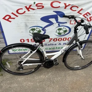 Apollo Elyse 18” Town Bike with Lock and Lights