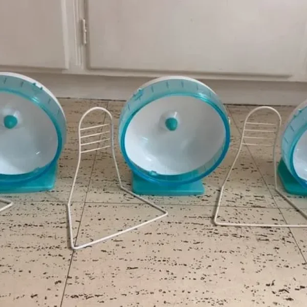 Silent wheel - hamster or mouse wheel with metal stand