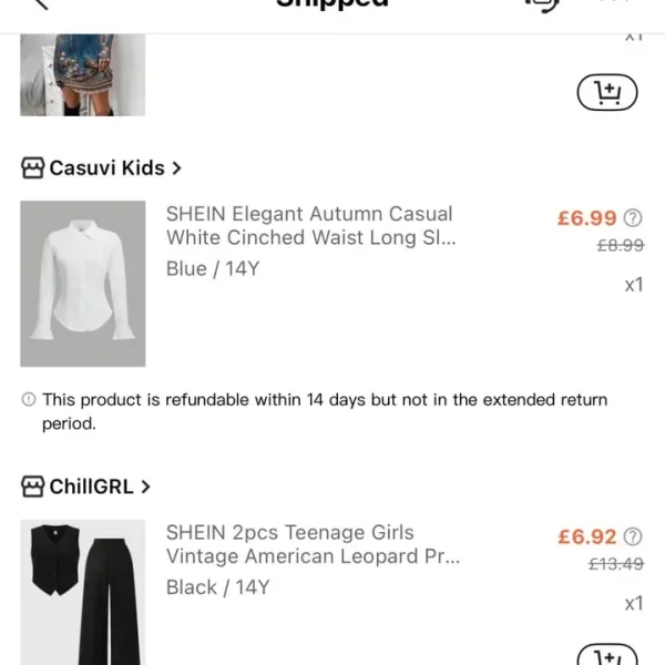 Girls 14-year-old 3-piece suit