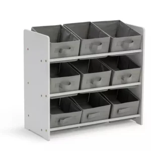 Home 3 Tier Basket Storage Unit - Grey - Image 3
