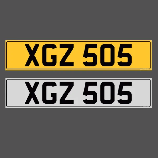 XGZ 505 Dateless Cherished Number Plate