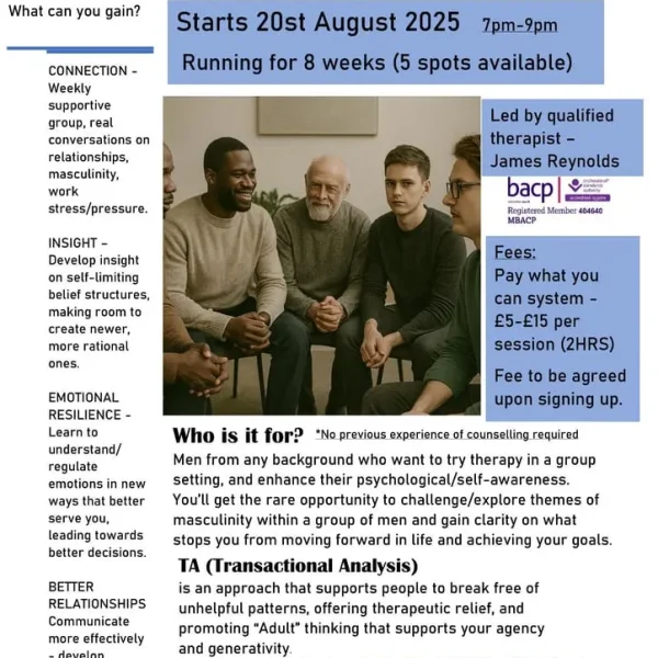 Men's Weekly Support Group (Online)