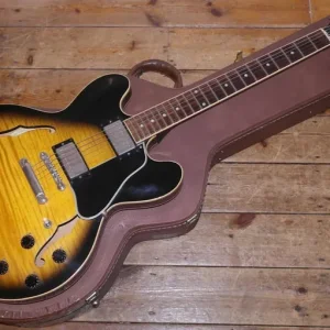 1997 Gibson ES-335 semi acoustic sunburst flame maple - Image 7