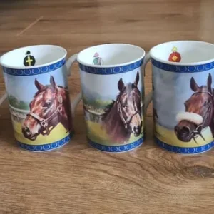 Full Set of Danburry Mint Racing Legends Mugs by Graham Isom