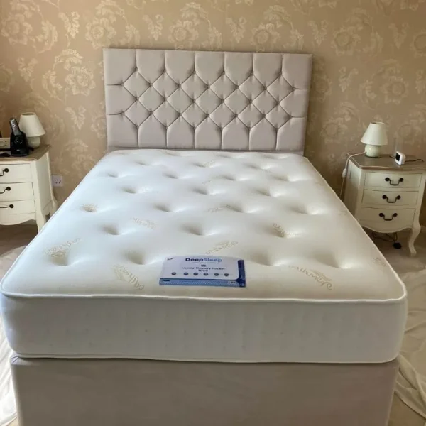 King size divan bed with mattress
