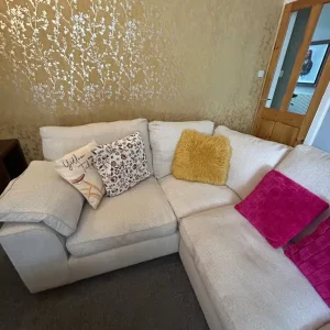 Cream corner suite - Image 2