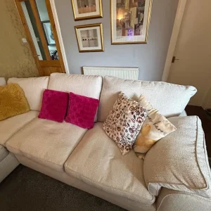 Cream corner suite - Image 3