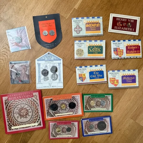 Reproduction coins - Roman Medieval Viking sets