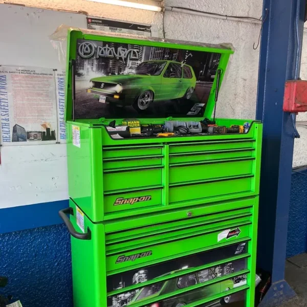 Snap On 40 inch rare players roll cab and cabinet toolbox
