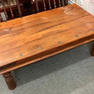 Solid Wood Coffee Table / L110cm x D61cm - Image 2