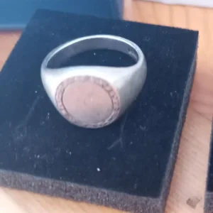 Sterling silver signet ring